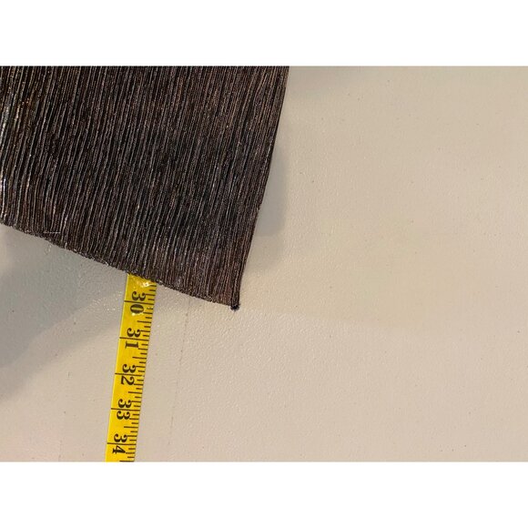 Chicos Metallic Long-Sleeve V-Neck Tunic Top Black/Gold XL Chicos 3 - Picture 7 of 10